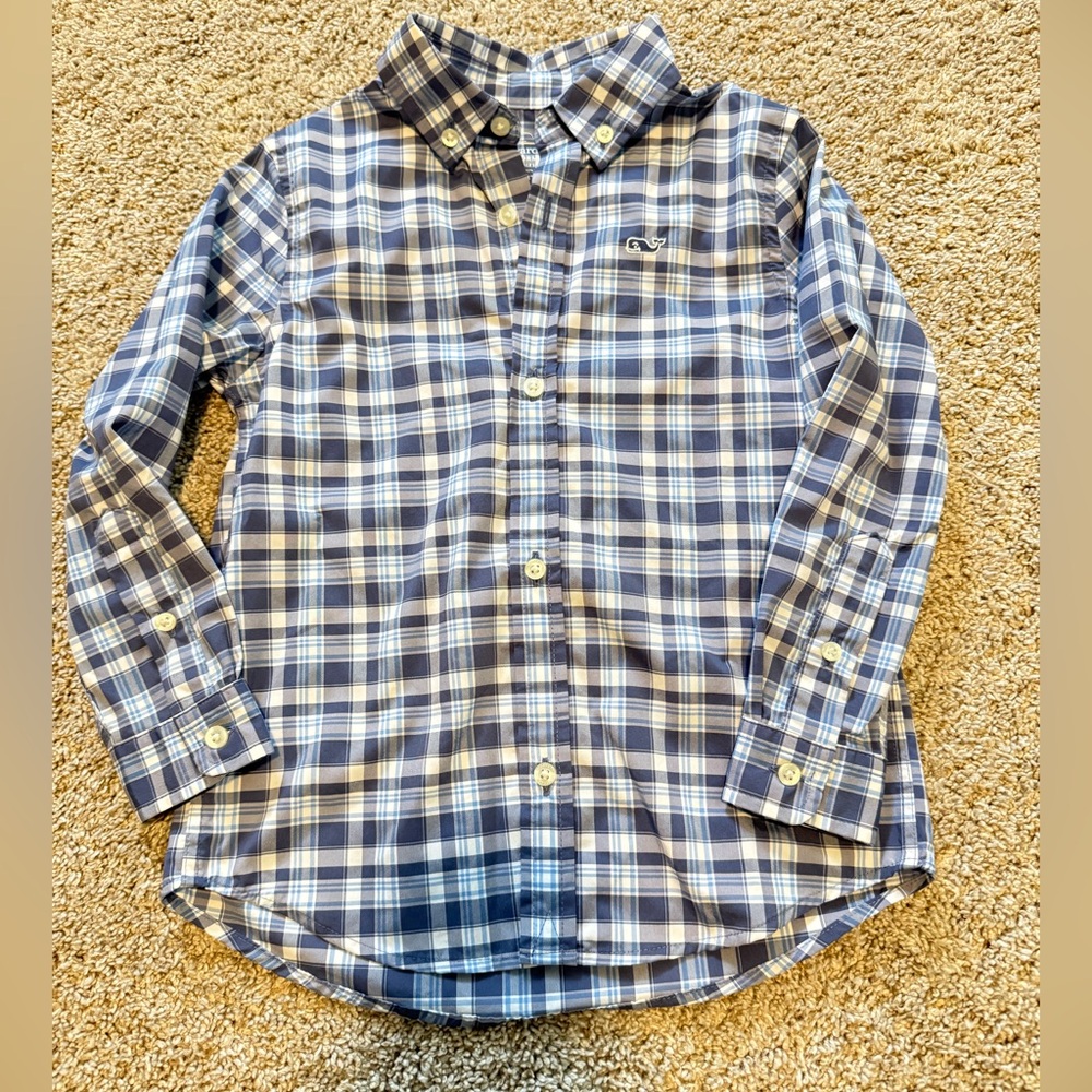 Vineyard Vines Kids Shirt with Whale Logo